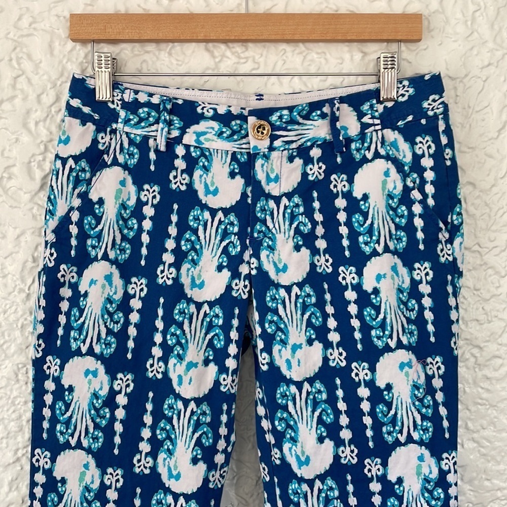 Lilly Pulitzer Cocoanut Walk Crop Pants Size 2 - Picture 3 of 10